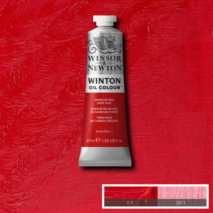 Oljefrg W&N Winton 37ml Cadmium red deep hue 095