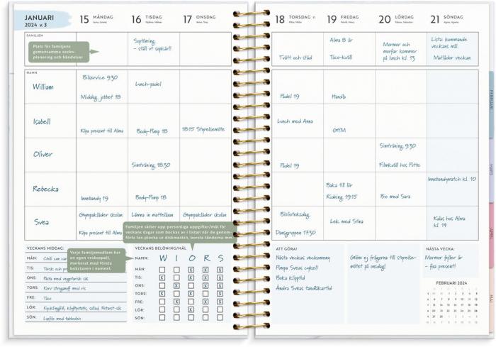 Life Organizer Family Planner 2024