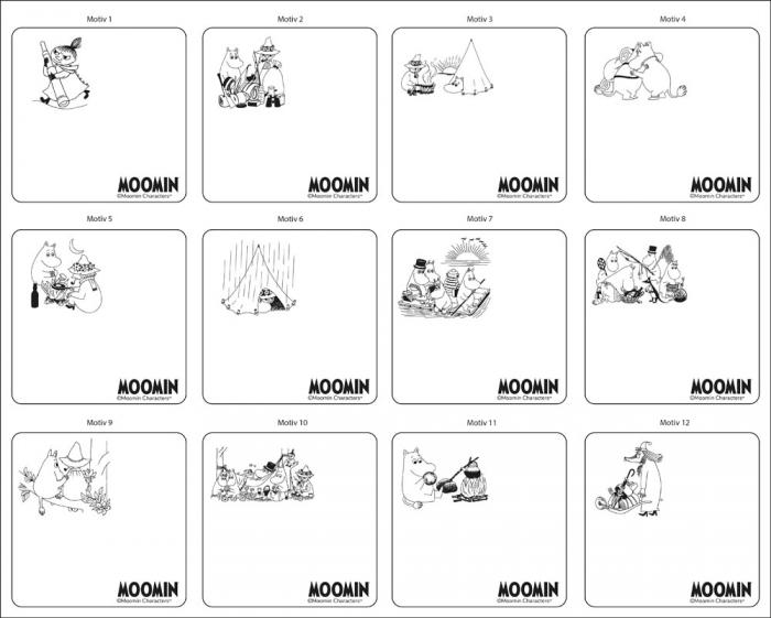 2-pack Glasunderlgg Lder - Moomin by Varberg Laser 