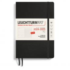 Weekly Planner/Notebook 18m 24-25 A5 Black
