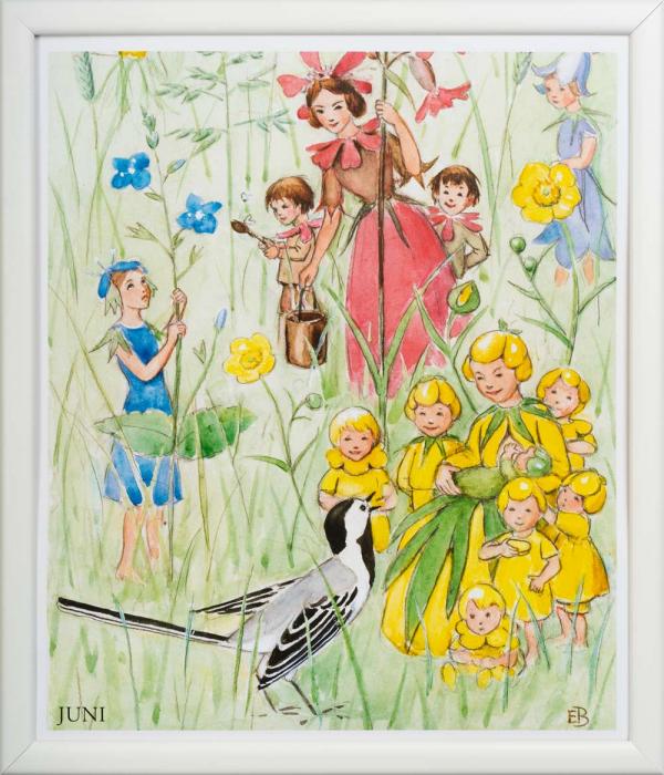 Burde Förlag Månadstavla Elsa Beskow 12 motiv - Kalenderkungen.se
