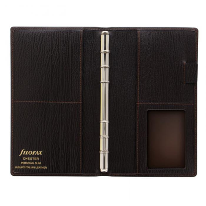 Filofax Chester Personal Slim brun