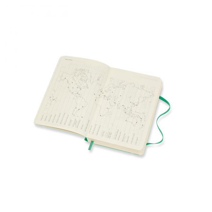 Moleskine Weekly Notebook Green soft pocket 2022