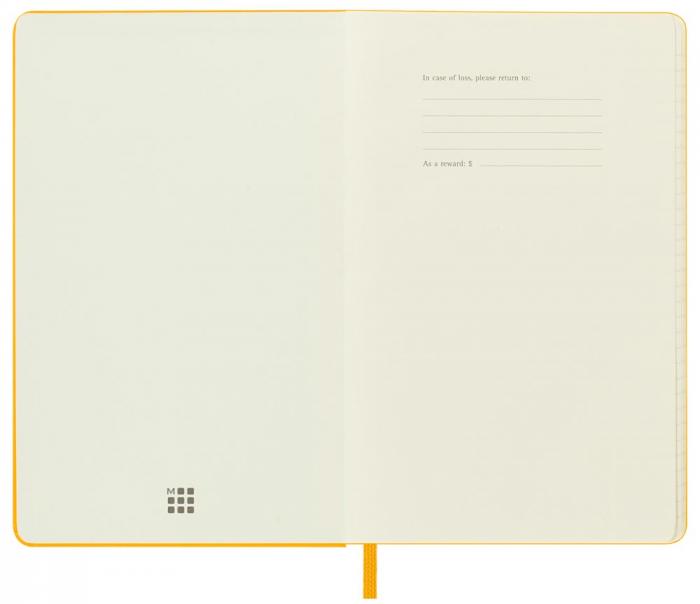 Moleskine Weekly Notebook Orange Yellow hard pocket 2023