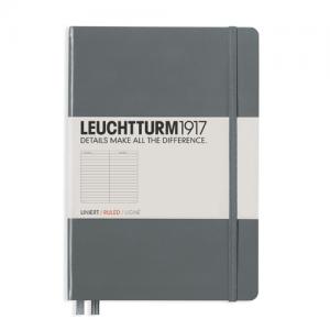 Leuchtturm Notebook A5 hard 249s Anthracite linjerad