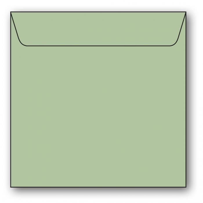 Kvadratiska Kuvert 5-pack 110g Ljusgrön