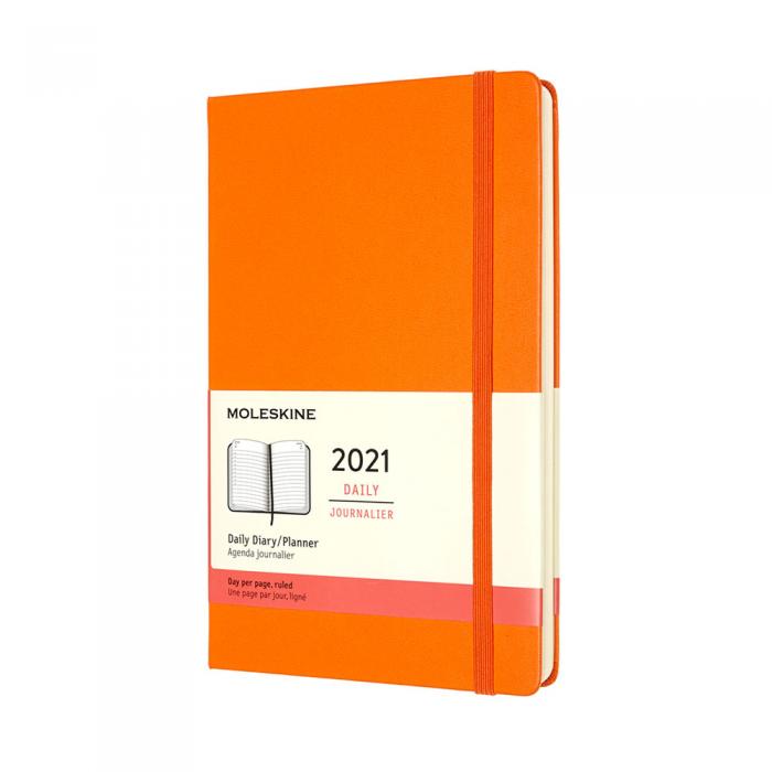 Moleskine Moleskine Daily Orange Hard Large 2021 - Kalenderkungen.se