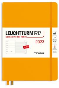 Kalender 2023 Leuchtturm1917 A5 vecka/notesuppslag Rising Sun