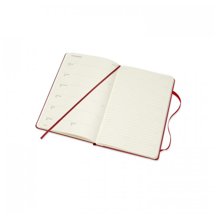 Moleskine Weekly Notebook Red hard Large 2021