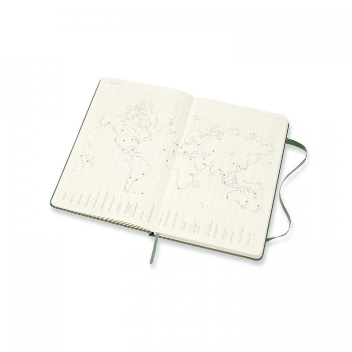 Moleskine Moleskine Veckokalender L Grön Hård 20-21 - Kalenderkungen.se