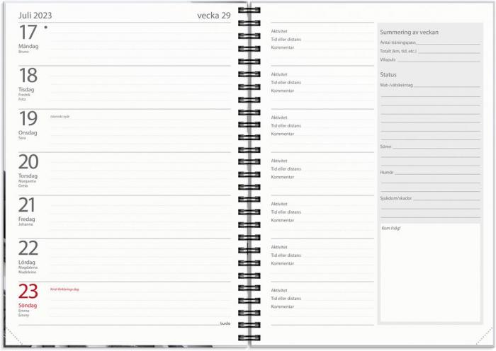Träningskalender A5 2022-2023