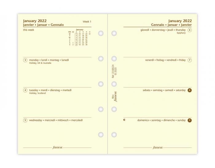 Filofax dagbok mini 2022