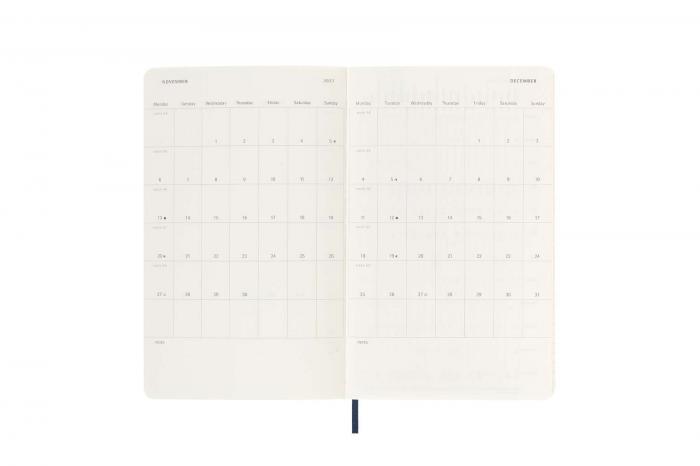 Moleskine Veckokalender L Soft Saphire blue 22/23