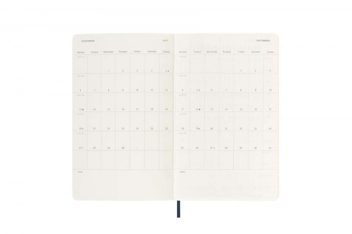 Moleskine Veckokalender L Soft Saphire blue 22/23