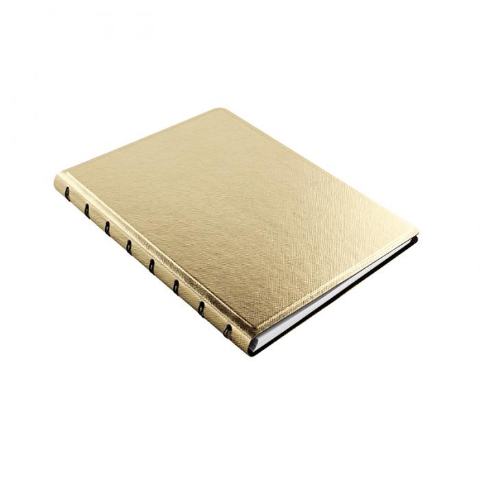 Saffiano A5 Notebook Gold