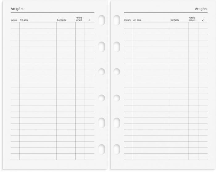 Compact Systemkalender svart konstläder 2023