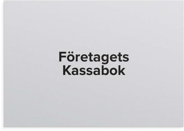 Företagets kassabok - A4 - 297x210mm