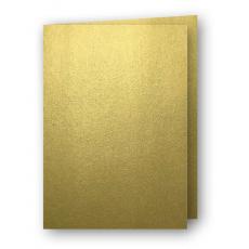 A6 Kort dubbla stående 5-pack 220g Guld