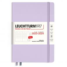 Kalender 2023-24 Leuchtturm1917 A5 vecka/uppslag Lilac