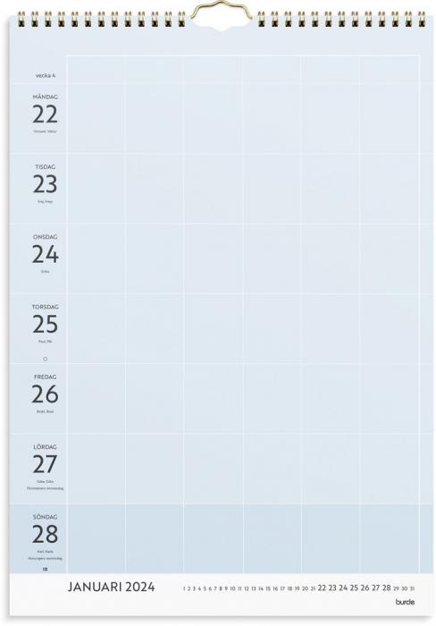 Vggkalender Life organizer veckokalender 2024