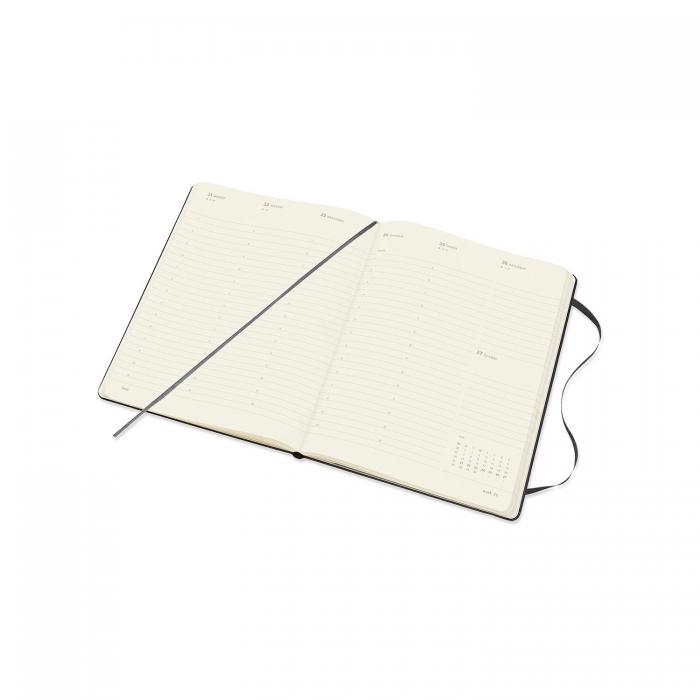 Moleskine Weekly Pro Vertical Svart hard XL 2021