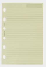 Filofax pocket linjerade blad beige 24st