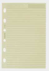 Filofax pocket linjerade blad beige 24st 