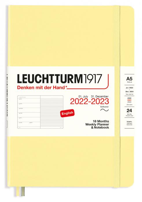 Kalender 22/23 Leuchtturm1917 A5 v/notes Vanilla soft