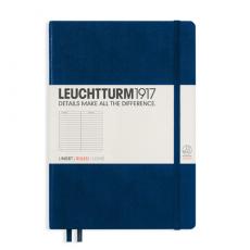 Leuchtturm Notebook A5 hard 249s Navy linjerad