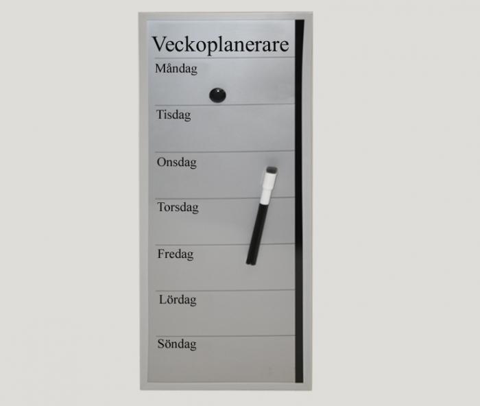 Veckoplanering whiteboard