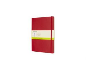 Moleskine Notebook X-large Soft Cover - Röd - Olinjerad