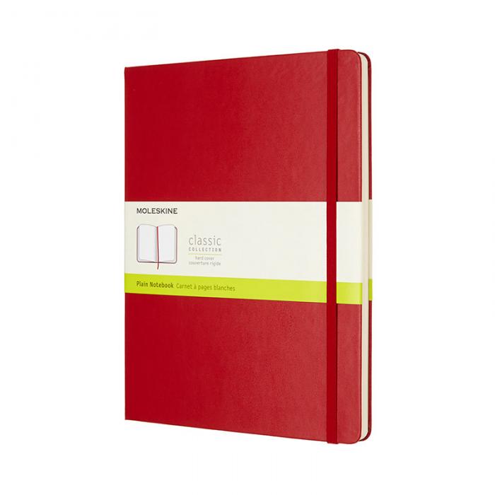 Moleskine Notebook X-large Hard Cover - Rd - olinjerad