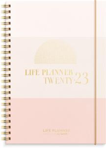 Life Planner Pink, horisontell 2023