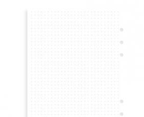 Filofax anteckningsblad A5 Dotted vita