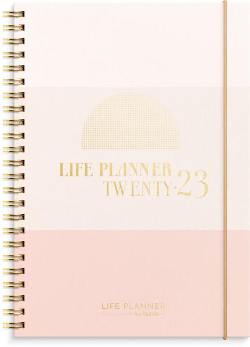 Life Planner Pink, horisontell 2023