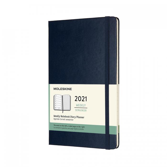 Moleskine Weekly Notebook Blue hard Large 2021