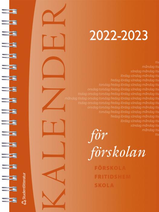 Lärarkalender förskola 2022-2023
