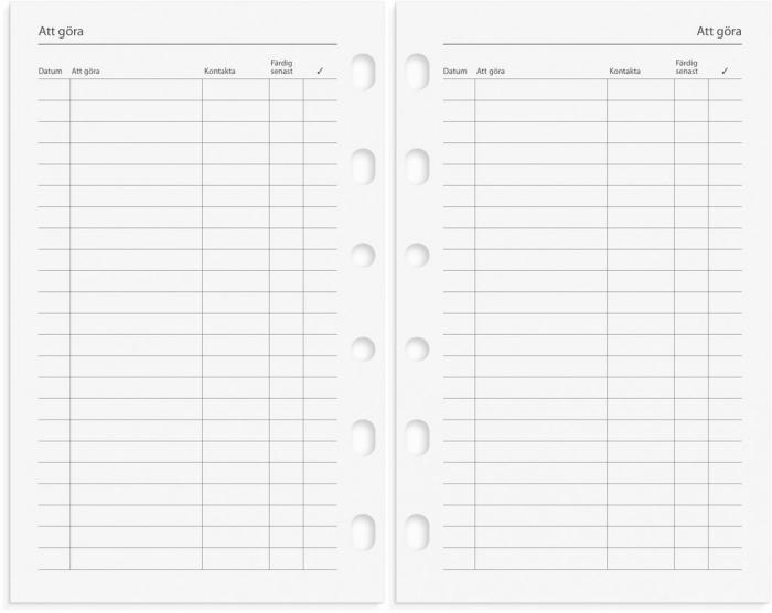 Compact Systemkalender brunt skinn 2024