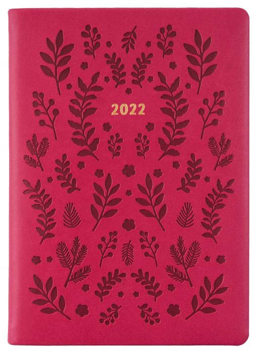 Kalender Letts Woodland A5 V/U Pink 2022