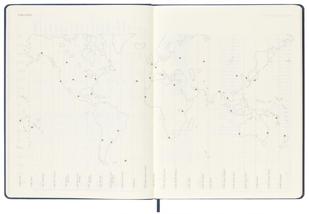 Moleskine Weekly Notebook Blue hard XL 2023