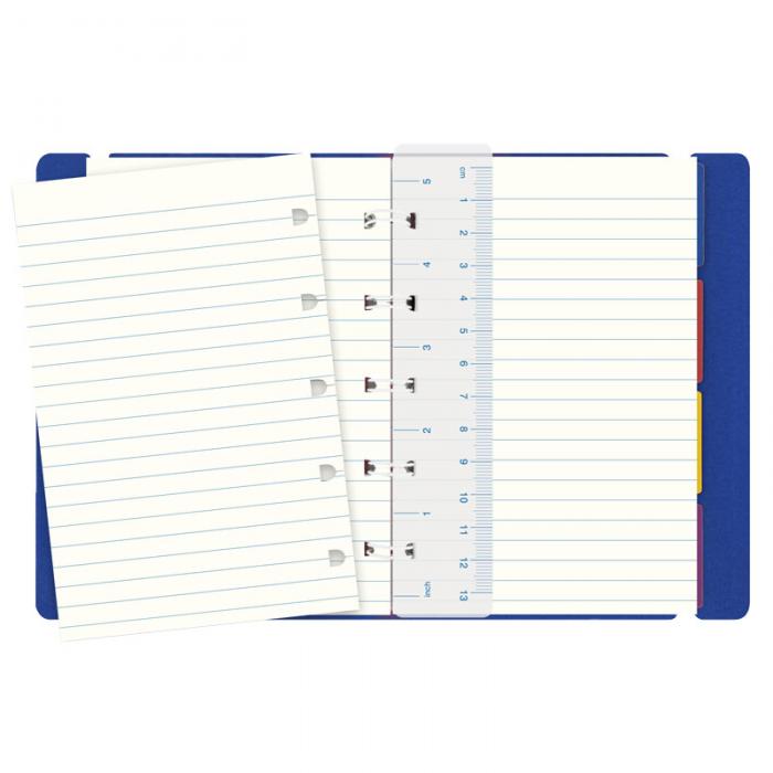 Filofax Notebook Blå linjerad pocket