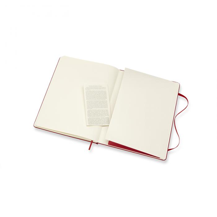Moleskine Notebook X-large Hard Cover - Rd - olinjerad