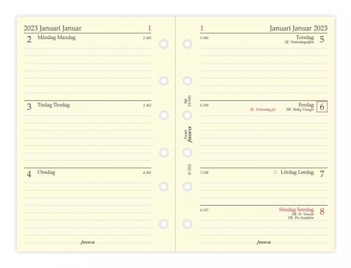 Filofax rspaket Pocket 2023