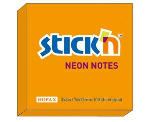 Notesblock 76x76 Orange neon