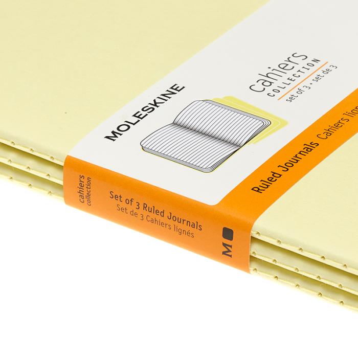 Moleskine Cahier Journal Large Ruled Yellow