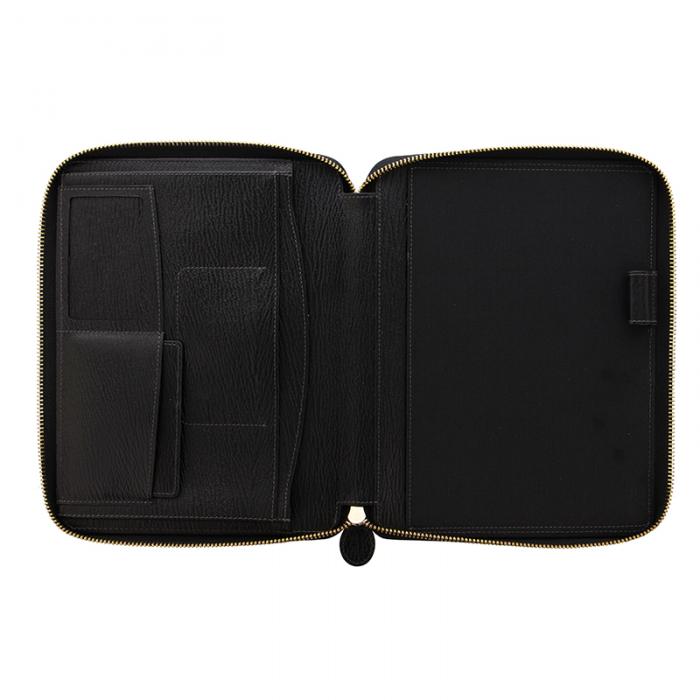 Chester A5 Zip Folio Black