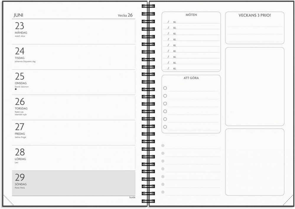 Kalender 2025 Få det gjort svart