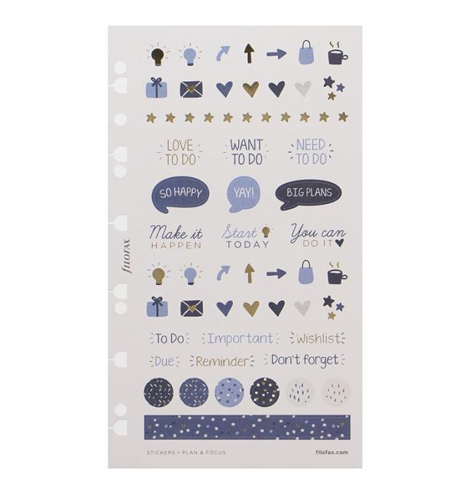 Filofax Stickers Indigo