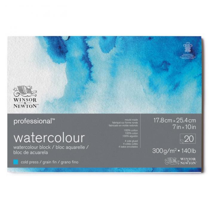 Akvarellblock 18x26cm Winsor & Newton Premium Cold Press 300g