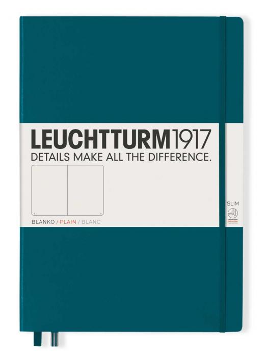 Leuchtturm Notebook A4 Slim Hard 121s Pacific Green olinj